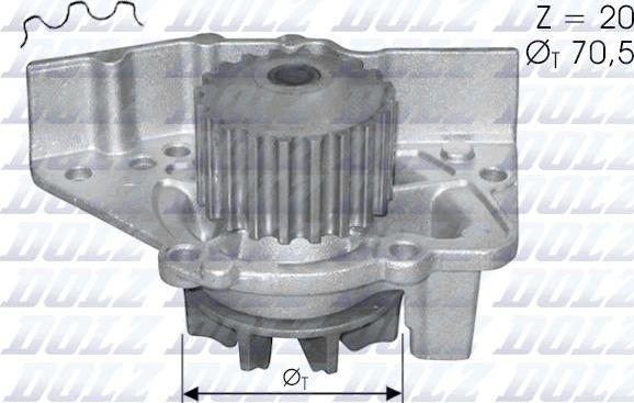 DOLZ C119 - Vattenpump xdelar.se