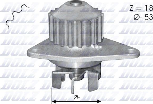 DOLZ C114 - Vattenpump xdelar.se