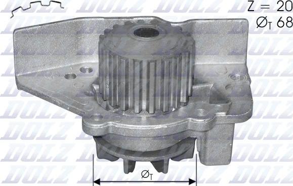 DOLZ C118 - Vattenpump xdelar.se