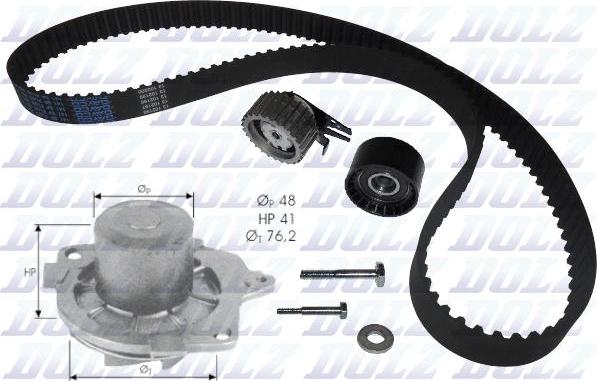 DOLZ KD032 - Vattenpump + kuggremssats xdelar.se