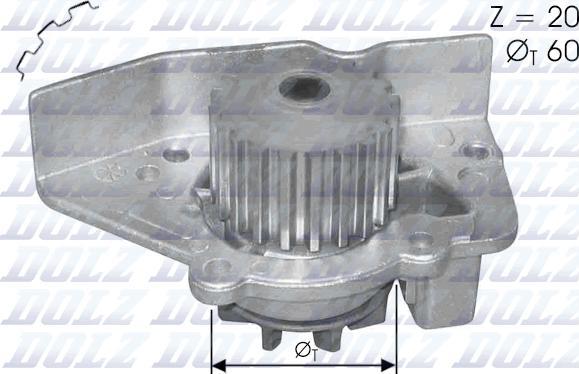 DOLZ N406 - Vattenpump xdelar.se