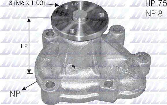 DOLZ O144 - Vattenpump xdelar.se