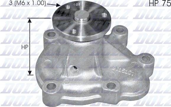 DOLZ O142 - Vattenpump xdelar.se