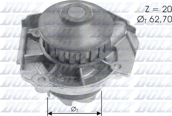 DOLZ S361 - Vattenpump xdelar.se