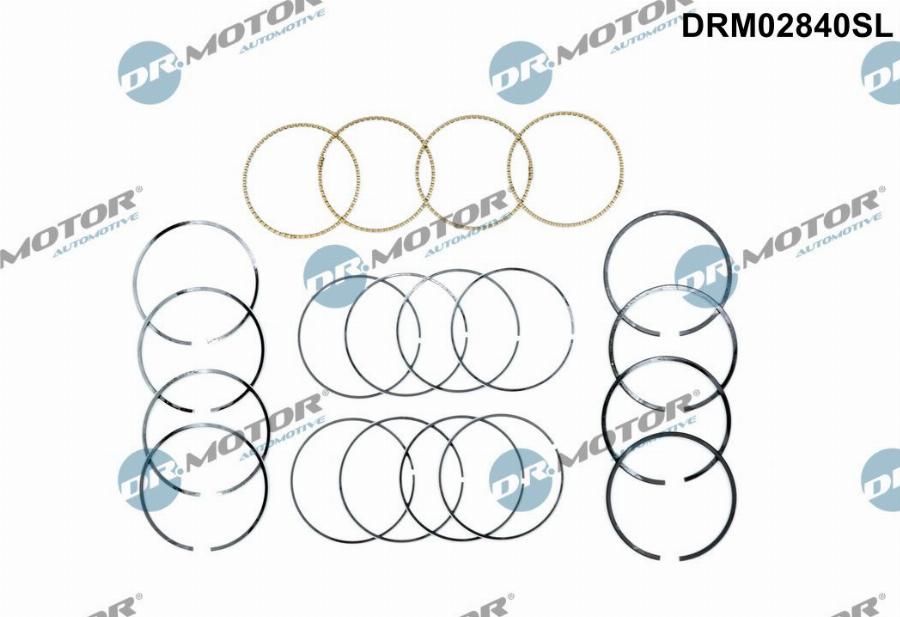 Dr.Motor Automotive DRM02840SL - Kolvringsats xdelar.se