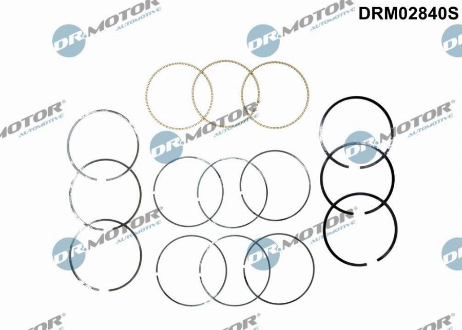 Dr.Motor Automotive DRM02840S - Kolvringsats xdelar.se