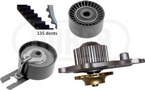 DÜRER PA321108 - Vattenpump + kuggremssats xdelar.se