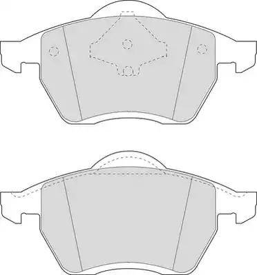 BETTAPARTS BDP1055 - Bromsbeläggssats, skivbroms xdelar.se