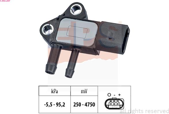 EPS 1.993.297 - Sensor, avgastryck xdelar.se