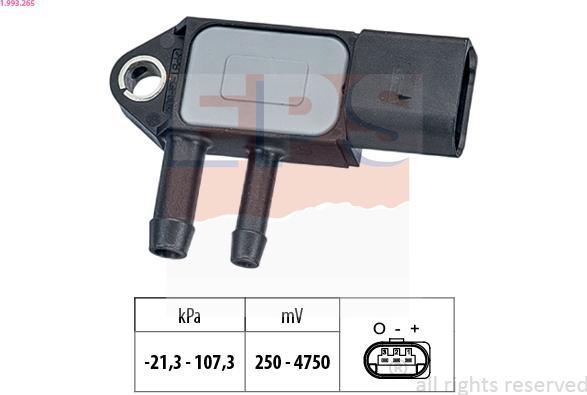 EPS 1.993.265 - Sensor, avgastryck xdelar.se