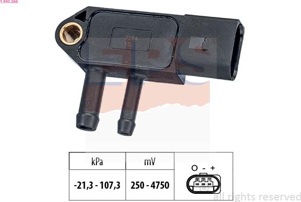 EPS 1.993.266 - Sensor, avgastryck xdelar.se