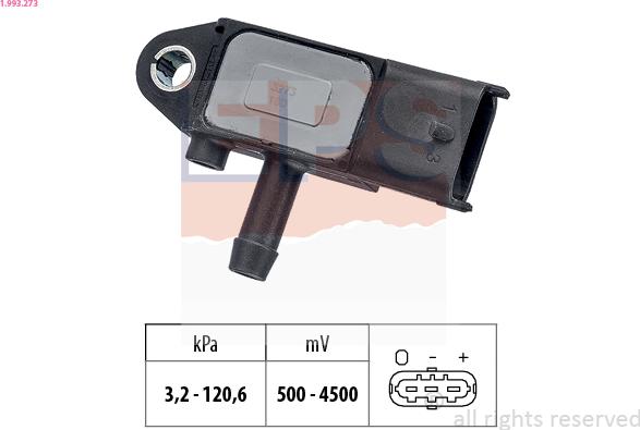 EPS 1.993.273 - Sensor, avgastryck xdelar.se