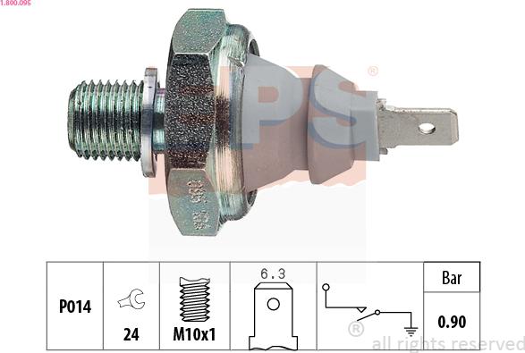 EPS 1.800.095 - Sensor, oljetryck xdelar.se