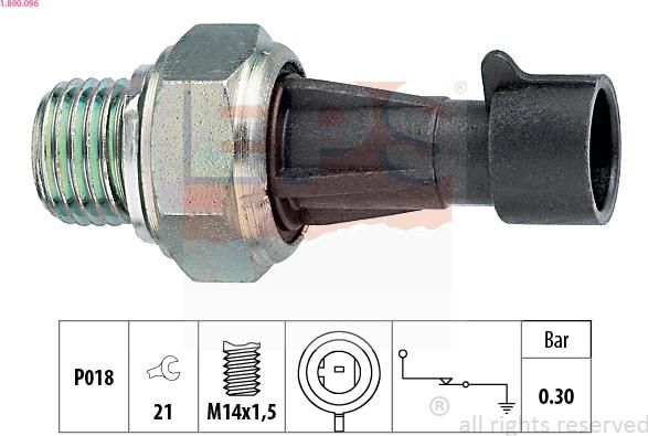 EPS 1.800.096 - Sensor, oljetryck xdelar.se