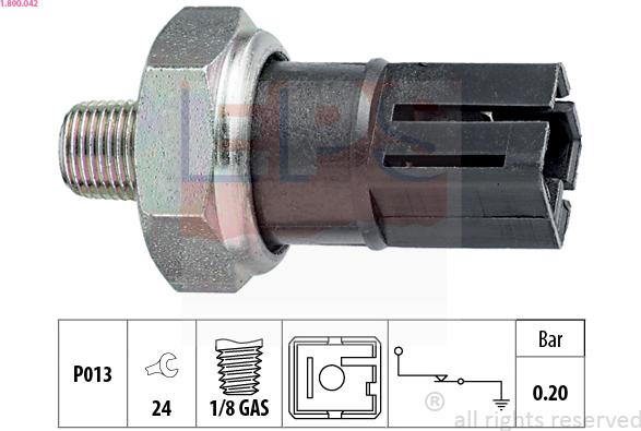 EPS 1.800.042 - Sensor, oljetryck xdelar.se