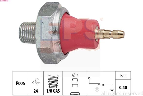 EPS 1.800.015 - Sensor, oljetryck xdelar.se