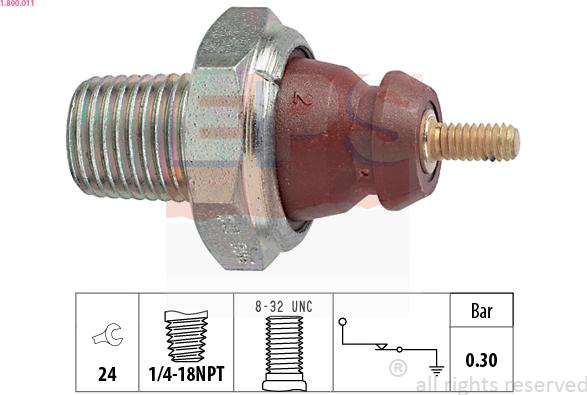 EPS 1.800.011 - Sensor, oljetryck xdelar.se