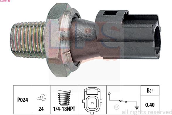 EPS 1.800.145 - Sensor, oljetryck xdelar.se