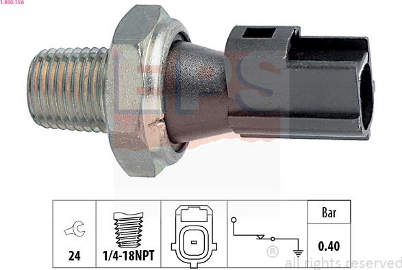 EPS 1.800.156 - Sensor, oljetryck xdelar.se