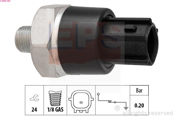 EPS 1.800.166 - Sensor, oljetryck xdelar.se