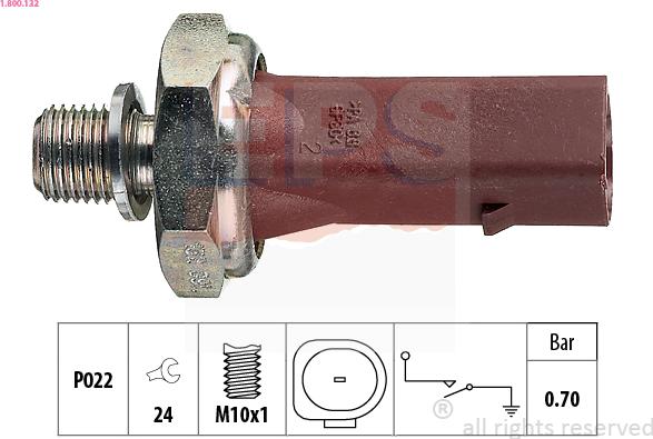 EPS 1.800.132 - Sensor, oljetryck xdelar.se