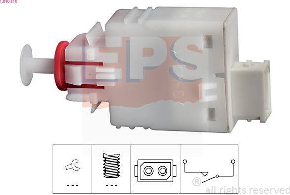 EPS 1.810.110 - Kontakt, kopplingsstyrning (farth.) xdelar.se