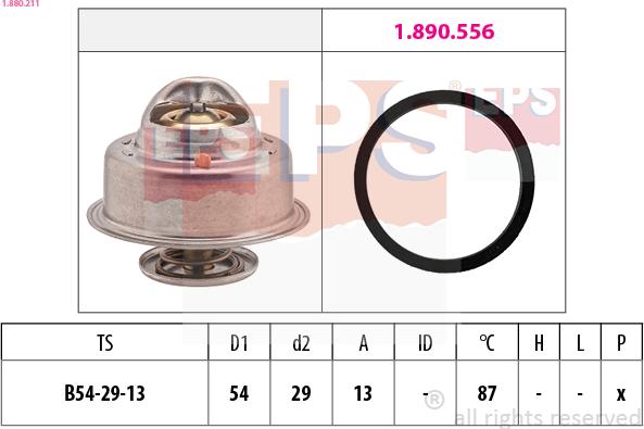 EPS 1.880.211 - Termostat, kylvätska xdelar.se