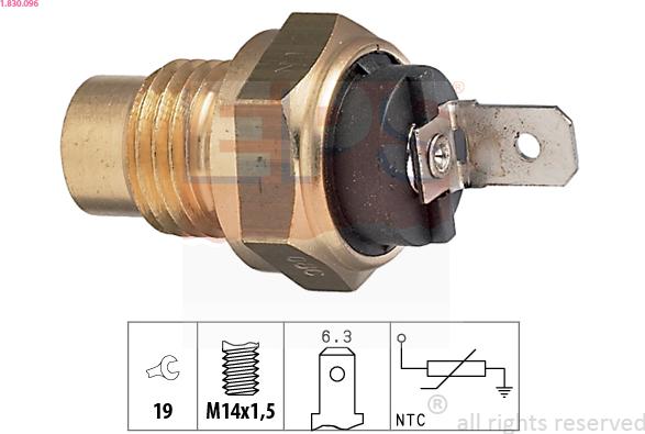 EPS 1.830.096 - Sensor, oljetemperatur xdelar.se