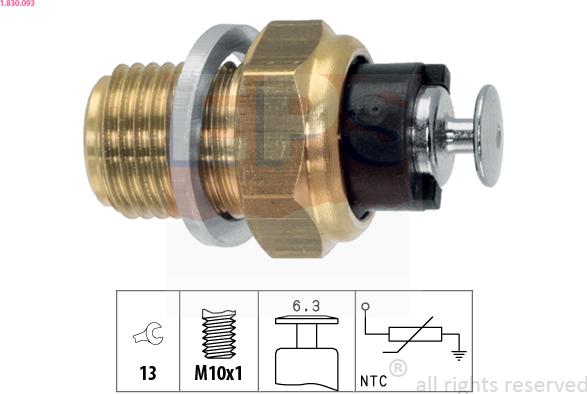 EPS 1.830.093 - Sensor, oljetemperatur xdelar.se