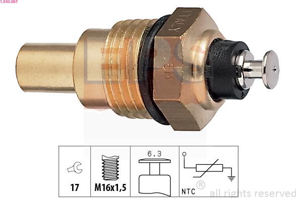 EPS 1.830.067 - Sensor, kylmedietemperatur xdelar.se