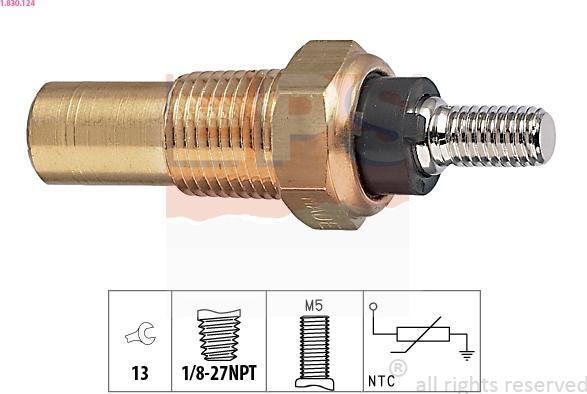 EPS 1.830.124 - Sensor, kylmedietemperatur xdelar.se