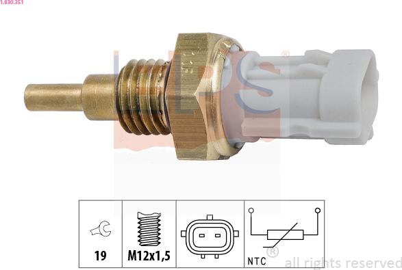 EPS 1.830.351 - Sensor, oljetemperatur xdelar.se