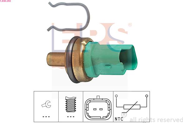 EPS 1.830.292 - Sensor, oljetemperatur xdelar.se