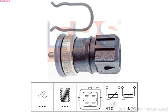 EPS 1.830.251 - Sensor, kylmedietemperatur xdelar.se