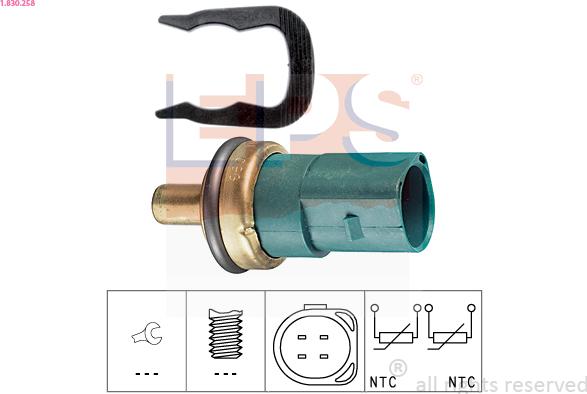 EPS 1.830.258 - Sensor, kylmedietemperatur xdelar.se