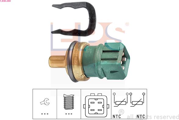 EPS 1.830.260 - Sensor, kylmedietemperatur xdelar.se