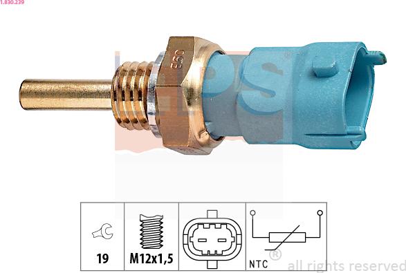 EPS 1.830.239 - Sensor, oljetemperatur xdelar.se