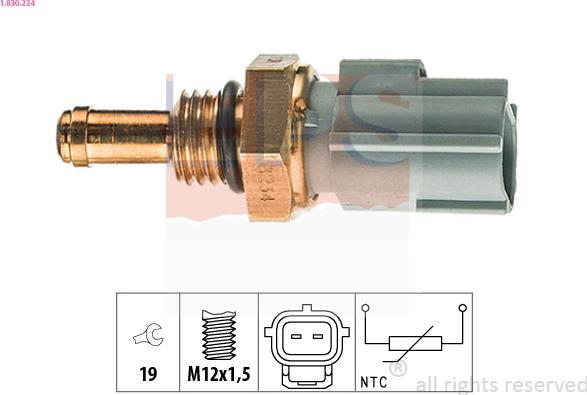 EPS 1.830.234 - Sensor, oljetemperatur xdelar.se