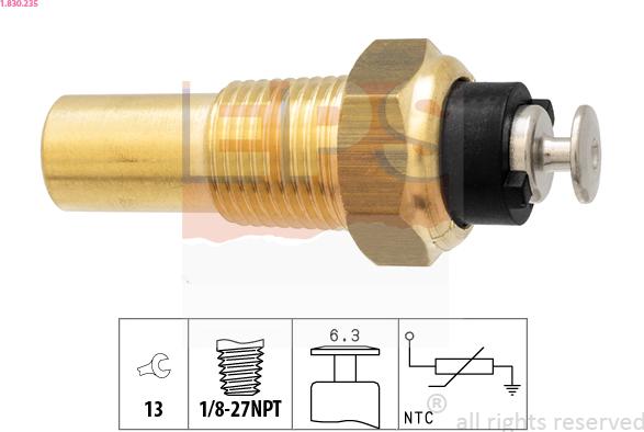 EPS 1.830.235 - Sensor, kylmedietemperatur xdelar.se