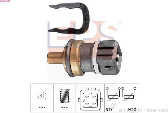 EPS 1.830.232 - Sensor, kylmedietemperatur xdelar.se