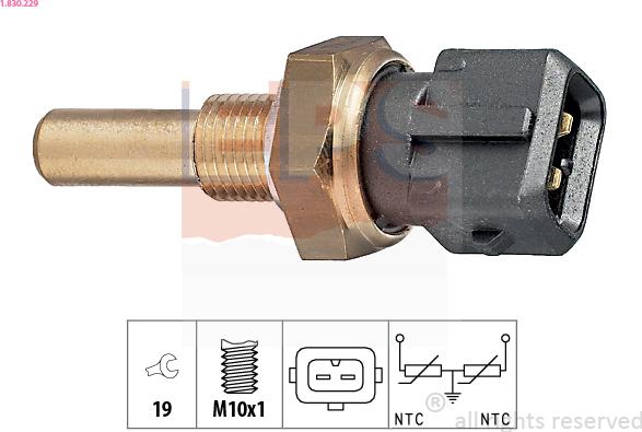 EPS 1.830.229 - Sensor, kylmedietemperatur xdelar.se