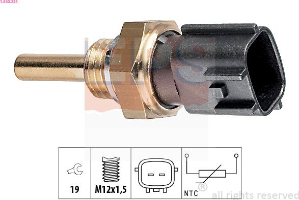 EPS 1.830.225 - Sensor, oljetemperatur xdelar.se