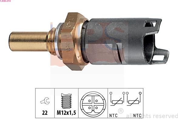 EPS 1.830.274 - Sensor, kylmedietemperatur xdelar.se