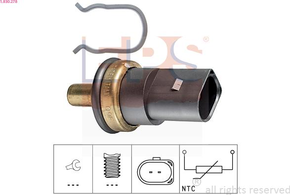 EPS 1.830.278 - Sensor, kylmedietemperatur xdelar.se