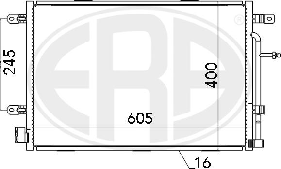 ERA 667052 - Kondensor, klimatanläggning xdelar.se