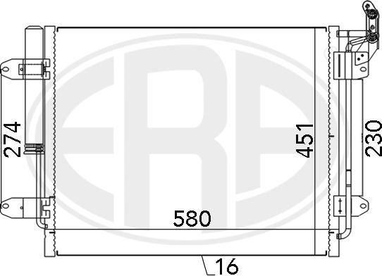 ERA 667142 - Kondensor, klimatanläggning xdelar.se