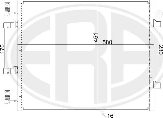 ERA 667156 - Kondensor, klimatanläggning xdelar.se