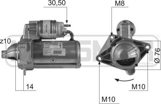 ERA 220453A - Startmotor xdelar.se