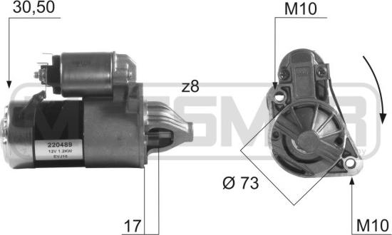 ERA 220489A - Startmotor xdelar.se