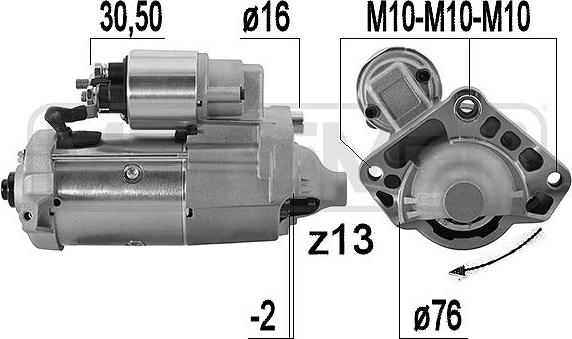 ERA 221016A - Startmotor xdelar.se